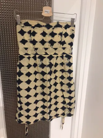 Robe bustier à motifs