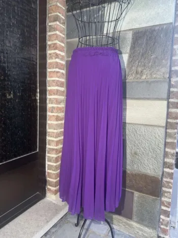 Jupe longue mauve