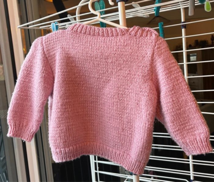 Pull tricoté main taille 12-18 mois - photo numéro 2