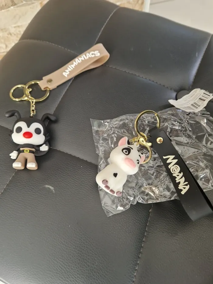 2 portes clefs animaniacs  avec crochets neuf