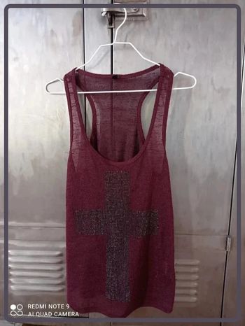 Débardeur Pimkie bordeaux taille S bon état