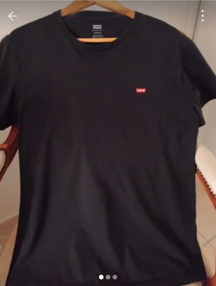Tee-shirt homme noir levis - photo numéro 2