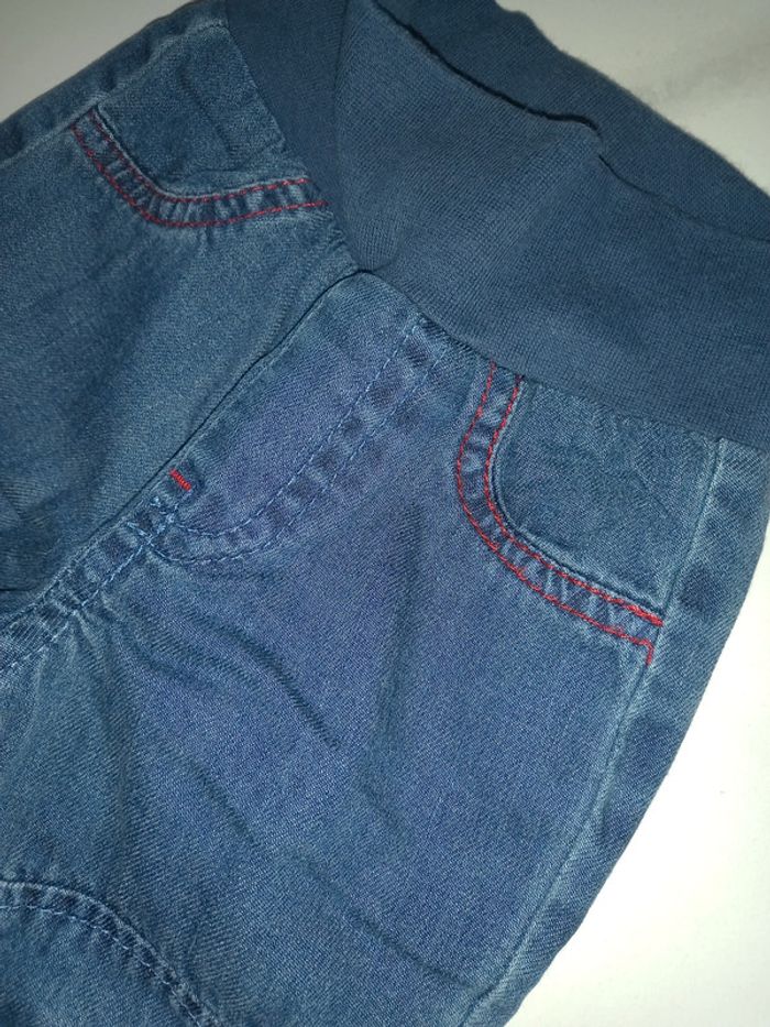 Jeans couture rouge - photo numéro 2