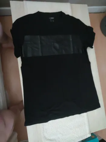 T-shirt noir livergy taille L bi matières