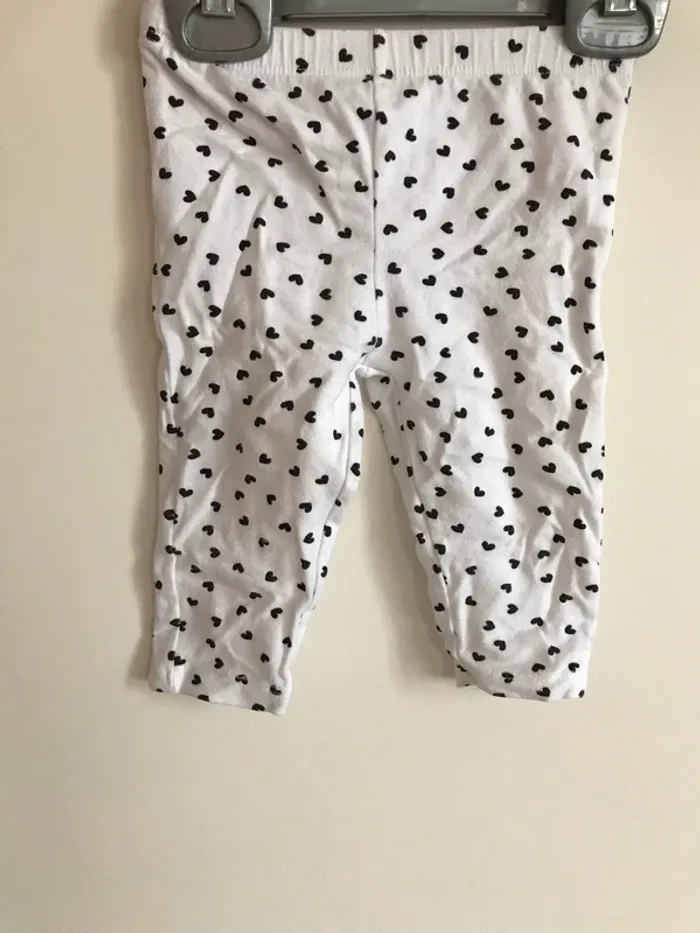 Legging coeur 6 mois neuf