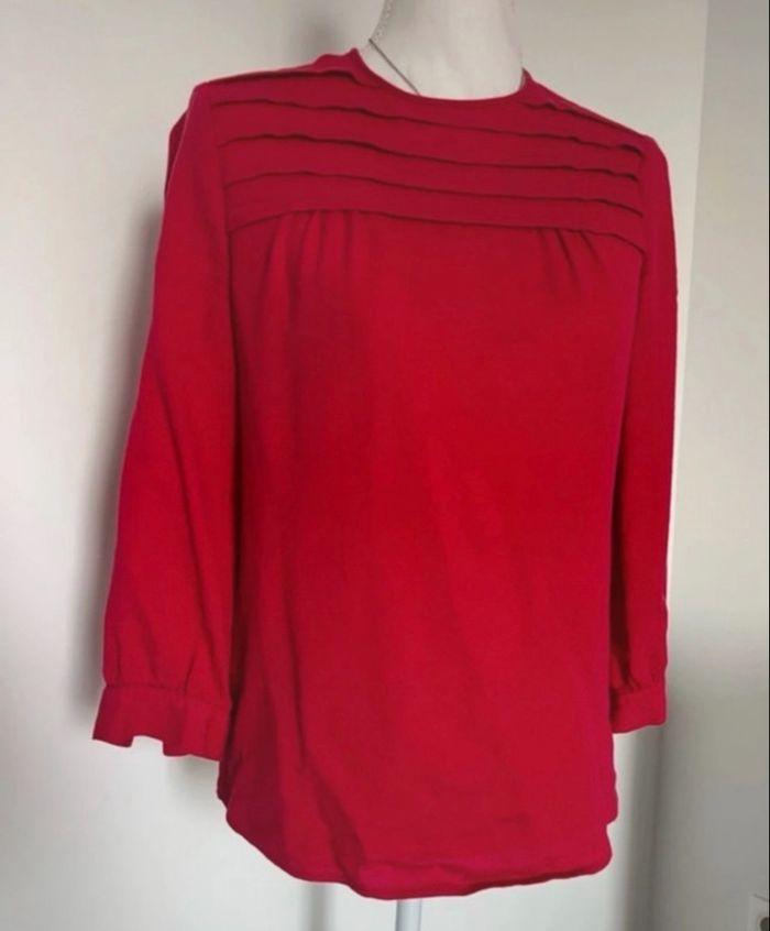 Blouse haut rouge Mango taille S ou 36 - photo numéro 4