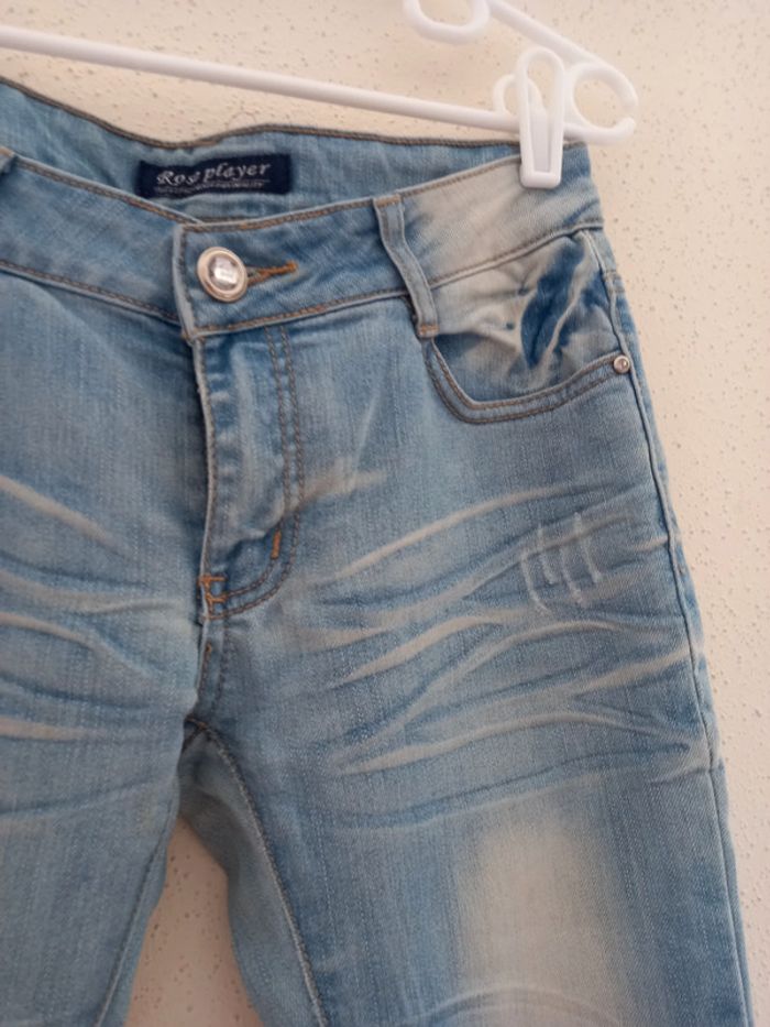 Pantalon jeans Femmes délavé Taille : 38 - photo numéro 4