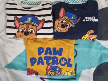 Lot t-shirts manches longues Pat Patrouille 3ans