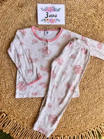 Pyjama léger coton côtelé petit bateau 3 ans