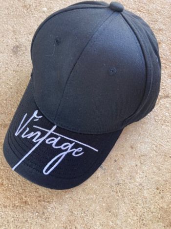 Casquette écriture Vintage