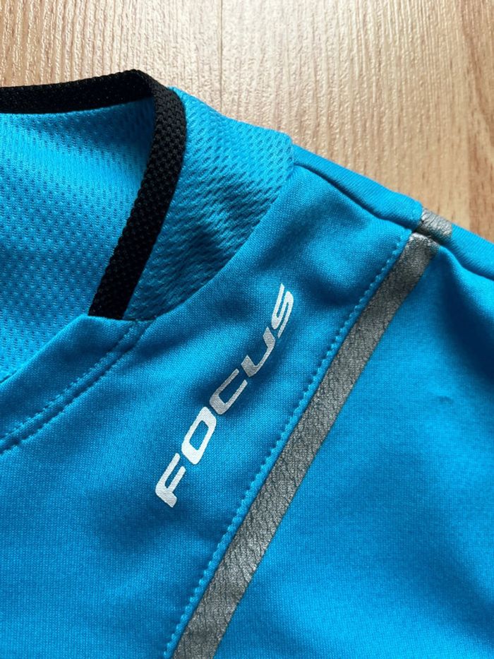 T-shirt technique Focus AG2R la mondiale/M/bleu turquoise/bon état - photo numéro 2