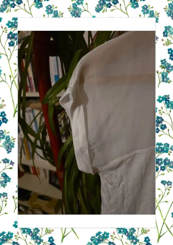 T-shirt blanc coton et voile 38 - photo numéro 4