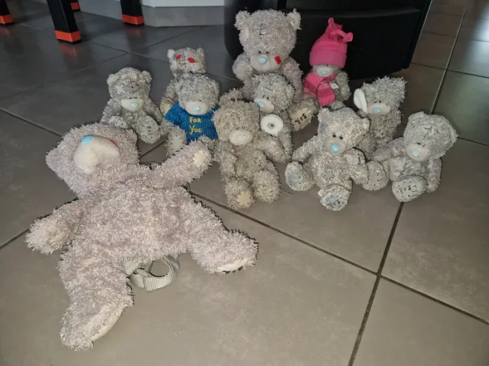 Lot d’ours en peluche Tatty Teddy Me to You + sac à dos ours