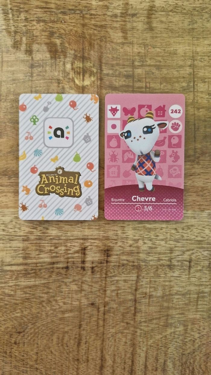 Carte Amiibo Chevre - Biquette - Cabriola 242