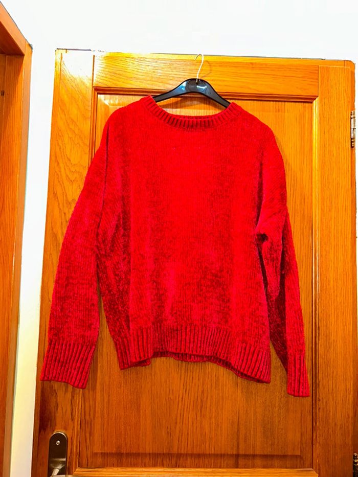 Pull doux rouge