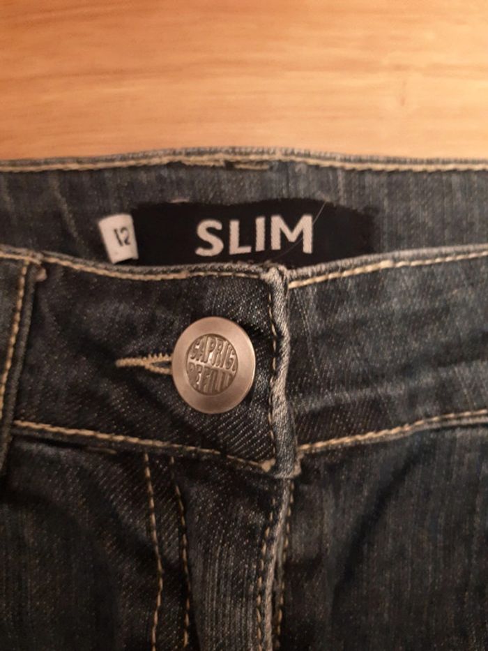Jeans fille slim taille 12 ans - photo numéro 3