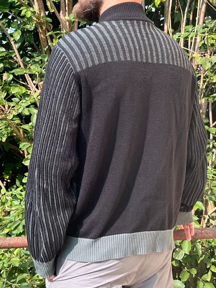 Veste gilet chaud avec fermeture éclair Lee Cooper - noir et gris - photo numéro 5