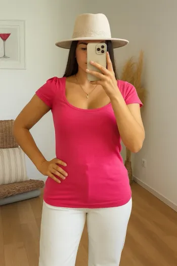 Teeshirt en coton rose H&M