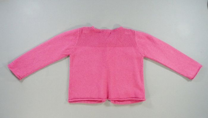 Gilet tricot rose Bout'Chou 24 mois 86 cm fille - photo numéro 3