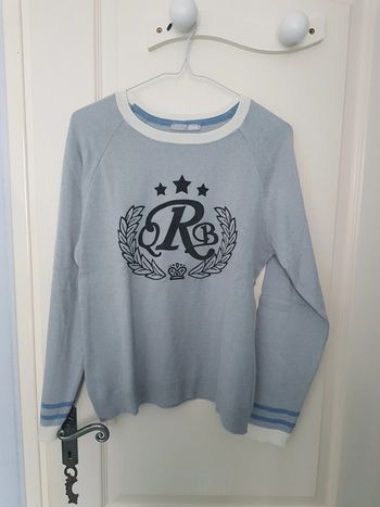 Pull gris bleu Etam