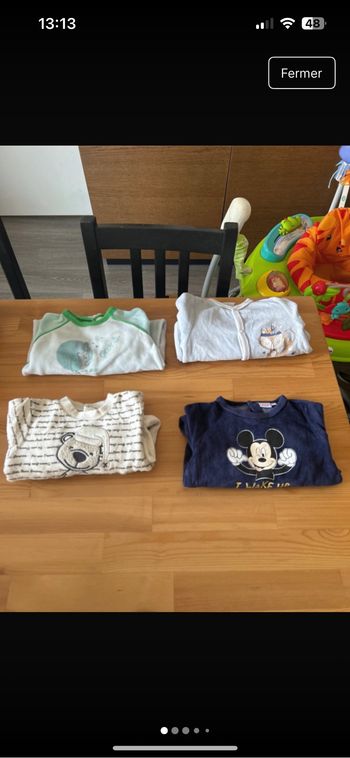 Lot pyjama bébé garçon 6 mois