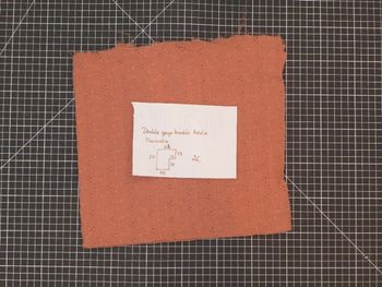 Coupon - Double gaze brodée adele marsala