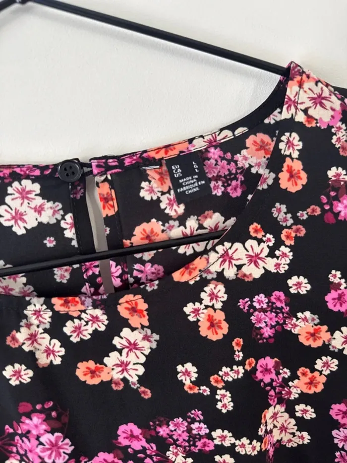 👗Asos- vero moda Robe mi-longue à fleurs- neuf sans étiquette- taille L🌻 - photo numéro 4