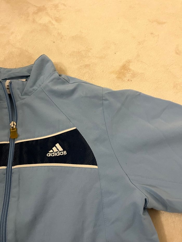 Gilet Adidas bleu vintage - Taille 12 ans - photo numéro 2