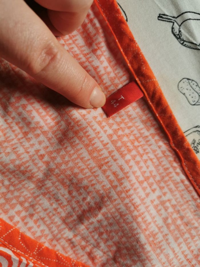Robe orange à trois niveaux - photo numéro 10