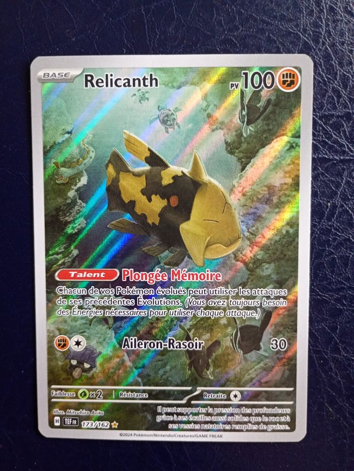 Cartte Pokémon Relicanth 173/162 AR EV5 Forces Temporelles 🇫🇷
