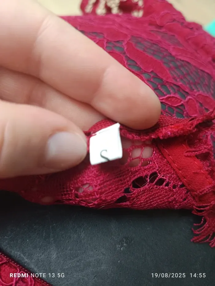 Magnifique robe longue bordeaux taille S - photo numéro 8