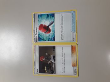 Mars + Maillet Ecrasant lot de 2 cartes Pokémon neuves
