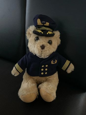 Ourson aviateur 22cm