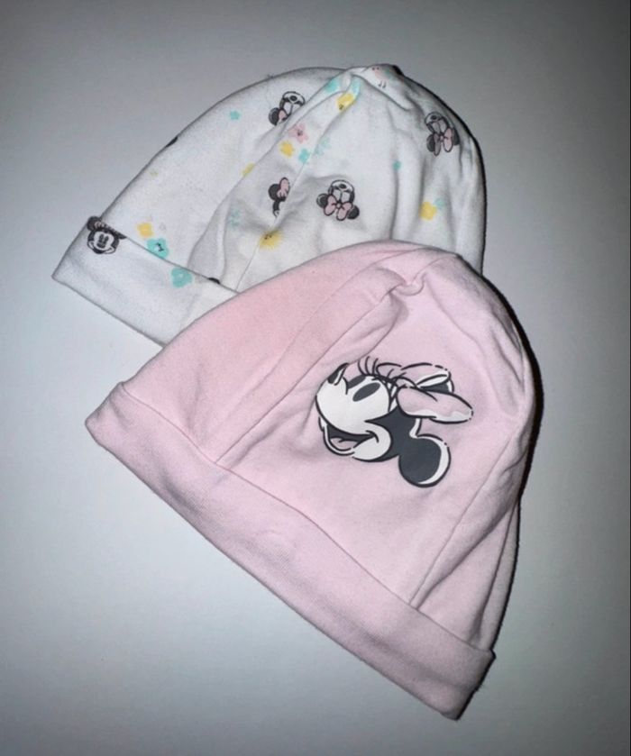 Lot Bonnet naissance - neuf - Disney Baby - fille - Naissance - photo numéro 2