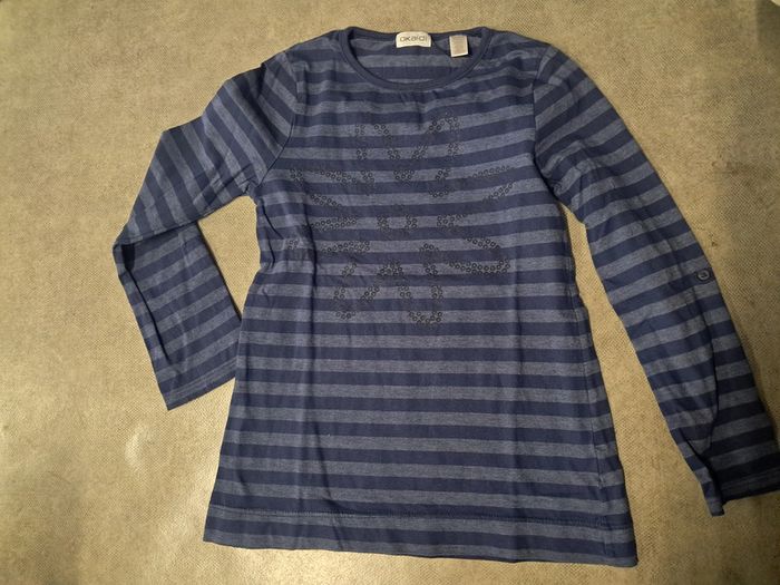 haut tee shirt manches longues fille 8 ans okaidi