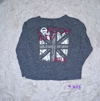 T-shirt manches longues garçon 4 ans