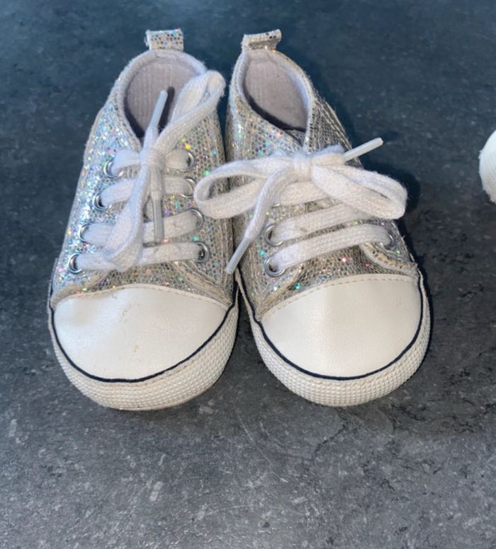 basket pailleté, style converse - photo numéro 2