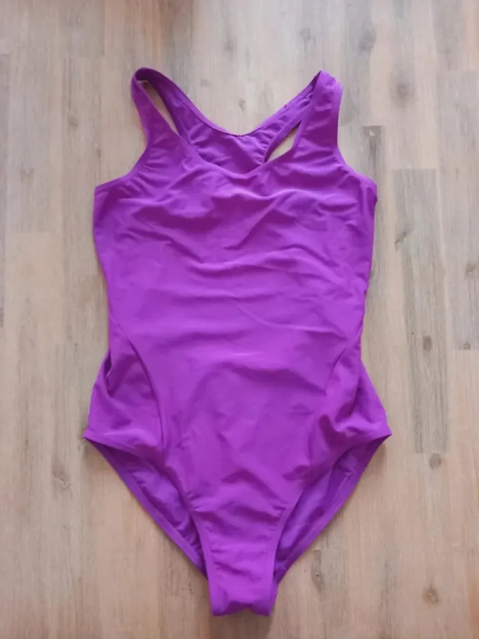Maillot de bain 1 pièce violet Athlitech – 16 ans