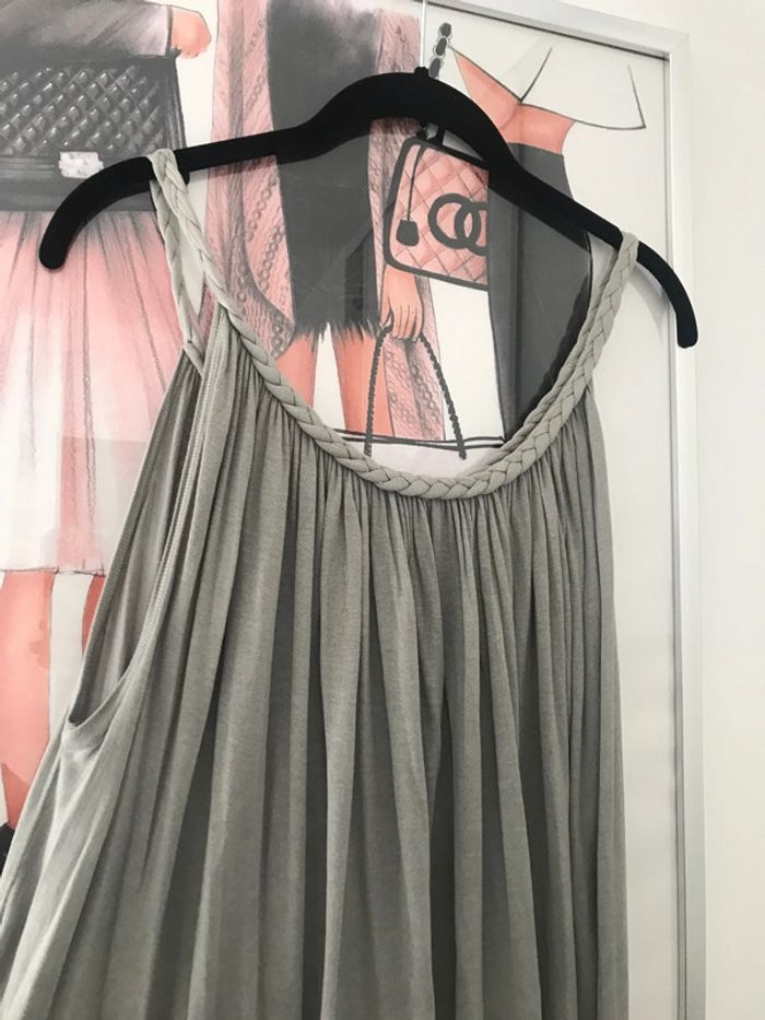 Robe fluide col tressé taille unique