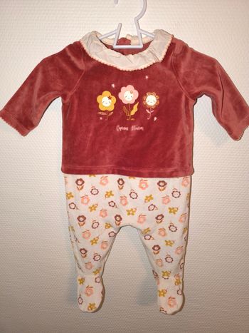 Pyjama velours sergent major 3 mois