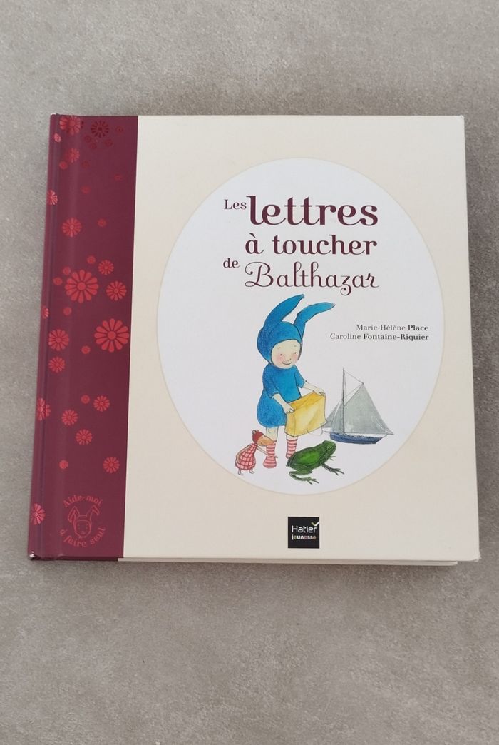Livre mes lettres a toucher de Balthazar