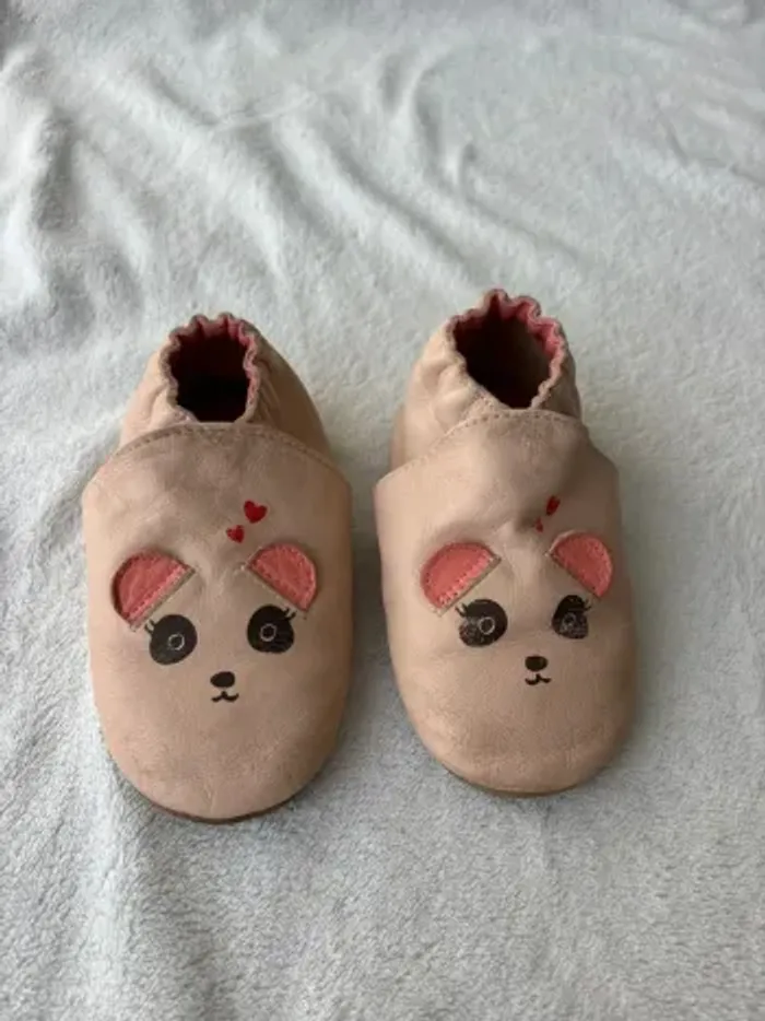 Chaussons souple en cuir