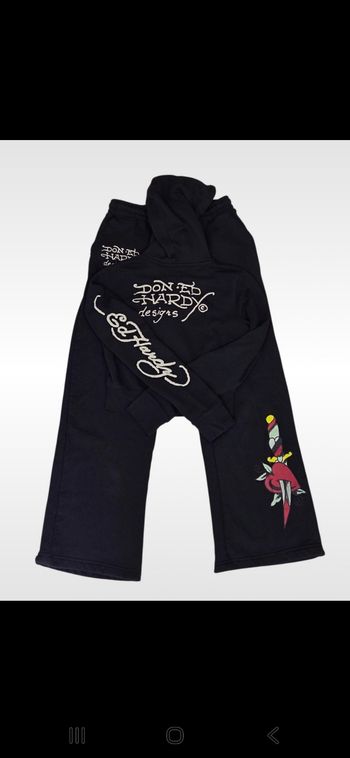 Ensemble Ed Hardy femme taille S Noir en très bon état