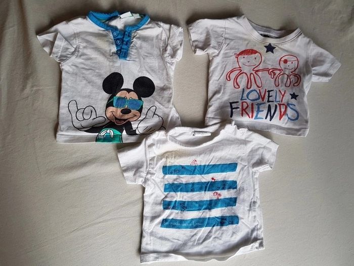 Lot 3 t-shirt garçon 3 mois
