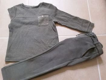Ensemble sport hiver kaki garçon 5 ans KIABI BE