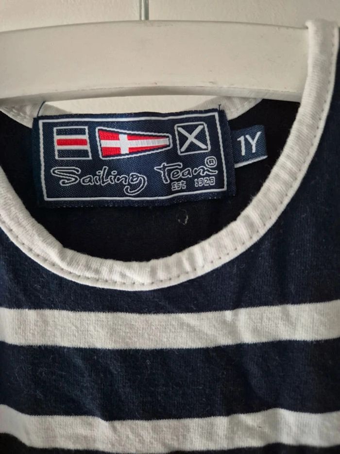 Robe marinière sans manche bébé fille 1 an Sailing Team Monaco - photo numéro 5