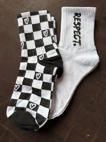 Lot chaussettes damier