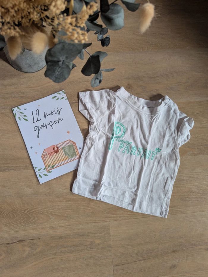 T-shirt P comme Parfait, Tissaia 12 mois