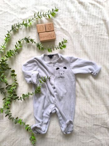 Pyjama velours mixte