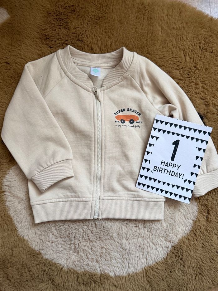 Gilet beige crocodile/skate TEX t.12m